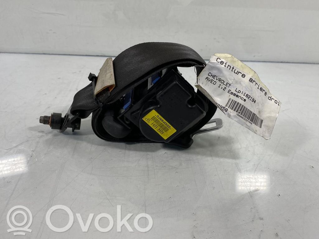 Chevrolet Aveo Cinturón trasero 