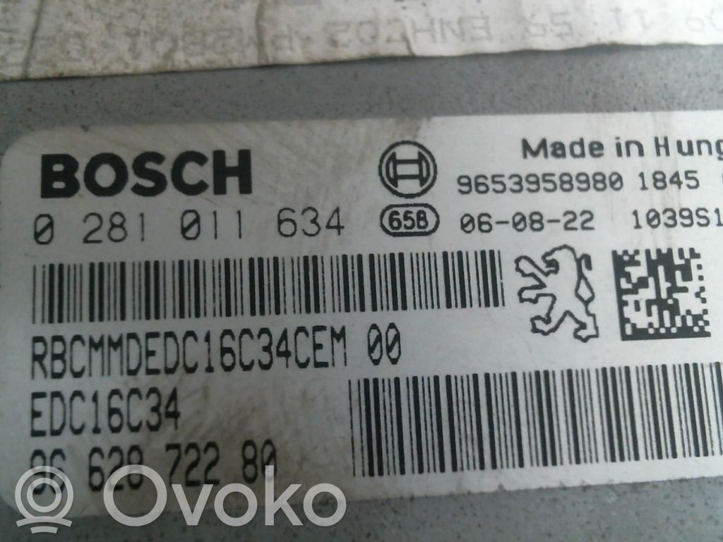 Peugeot 307 Unidad de control/módulo del motor 