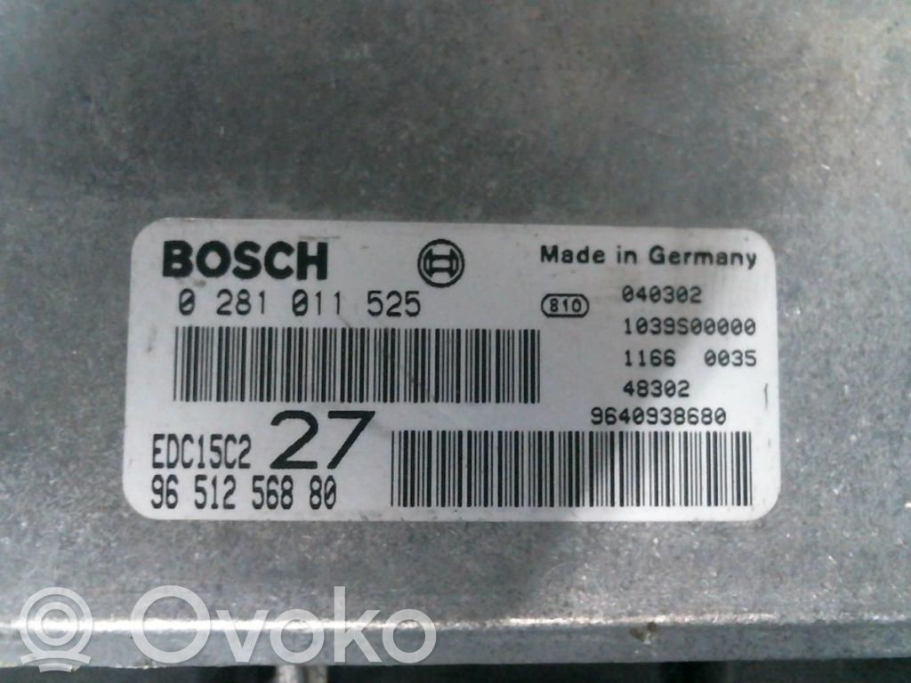 Peugeot 206 Engine control unit/module 
