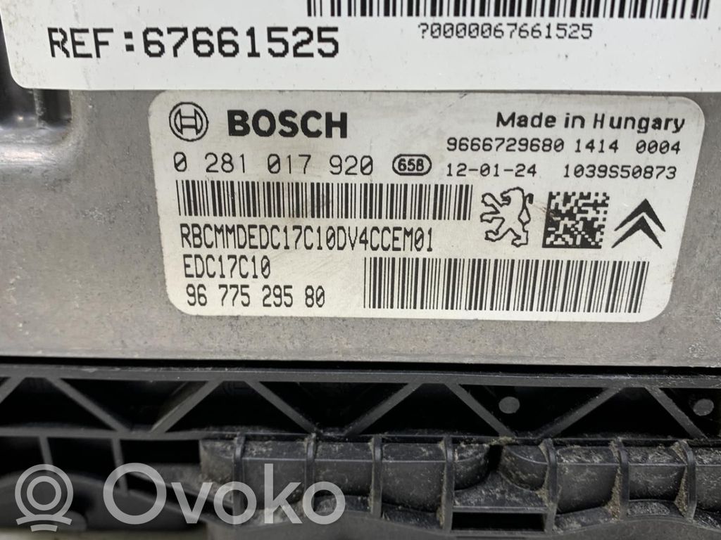 Citroen C3 Engine control unit/module 