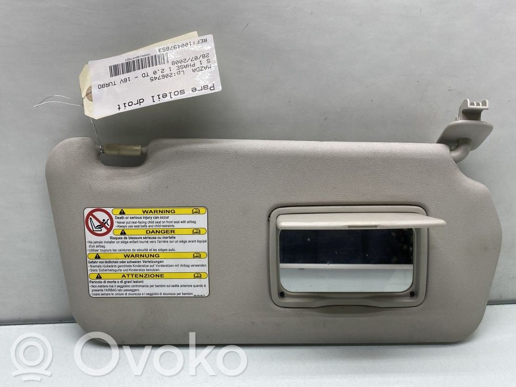 Mazda 5 Sun visor 