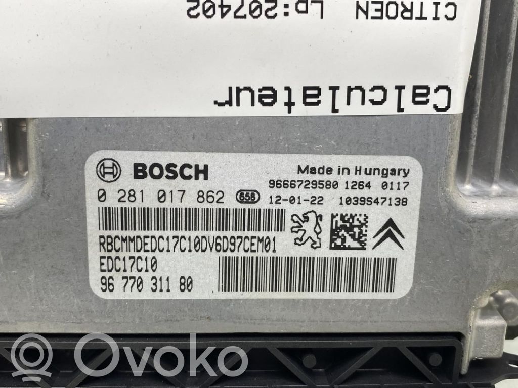 Citroen C4 II Engine control unit/module 