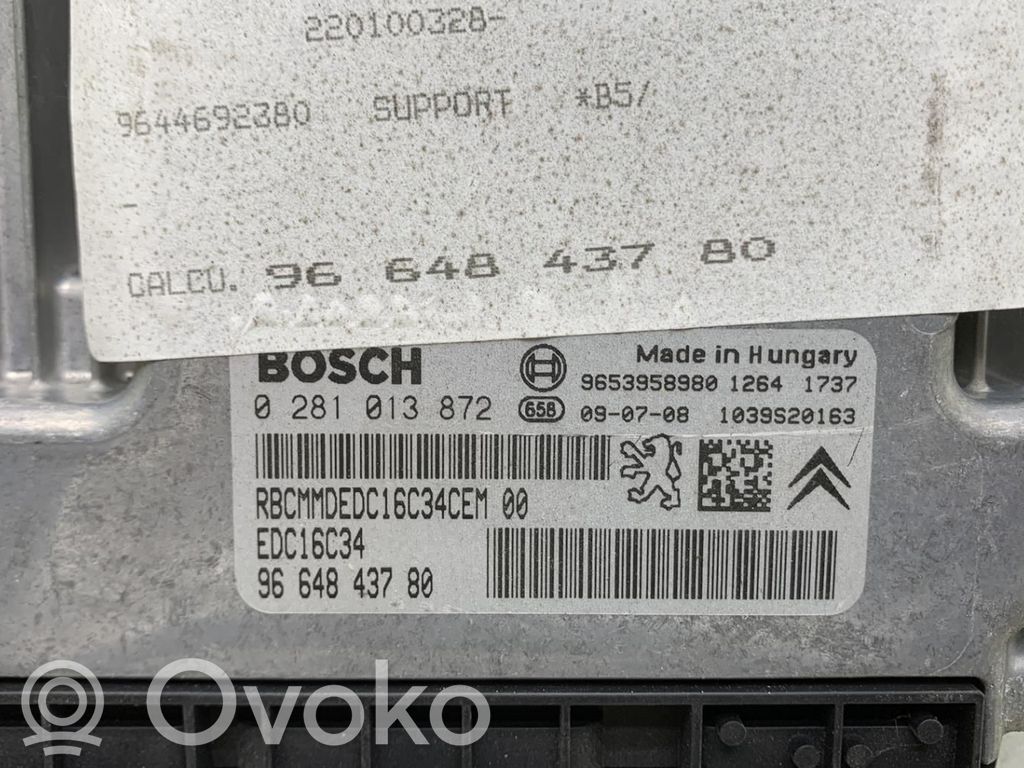 Citroen C4 I Unidad de control/módulo del motor 