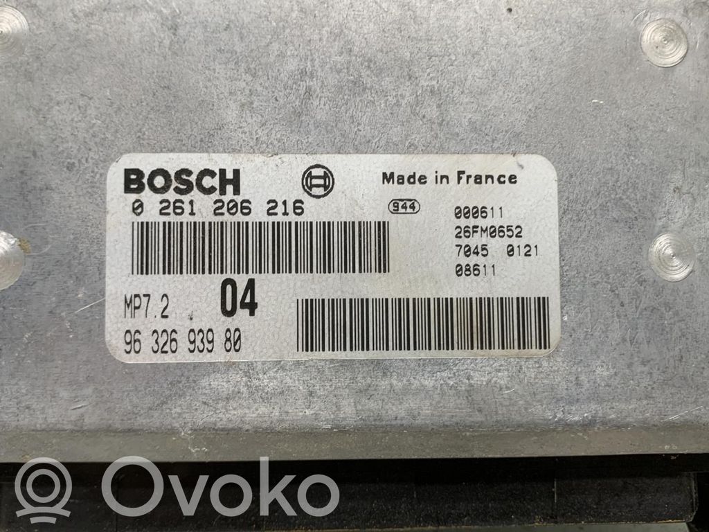 Peugeot 206 Engine control unit/module 