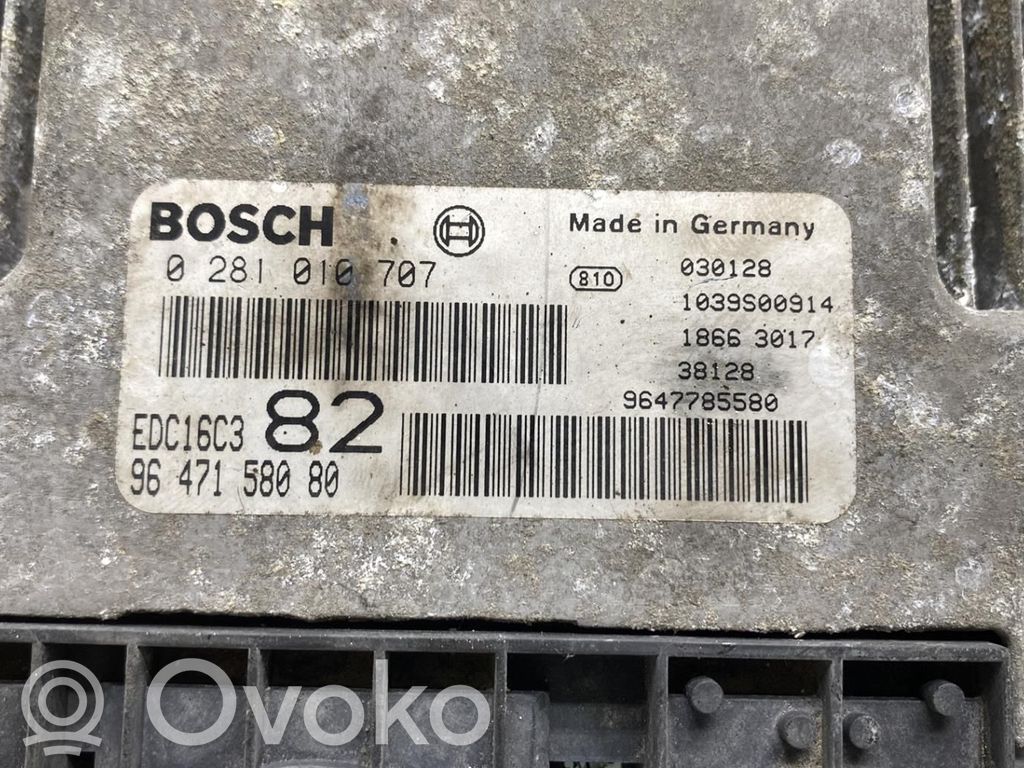 Peugeot 206 Engine control unit/module 