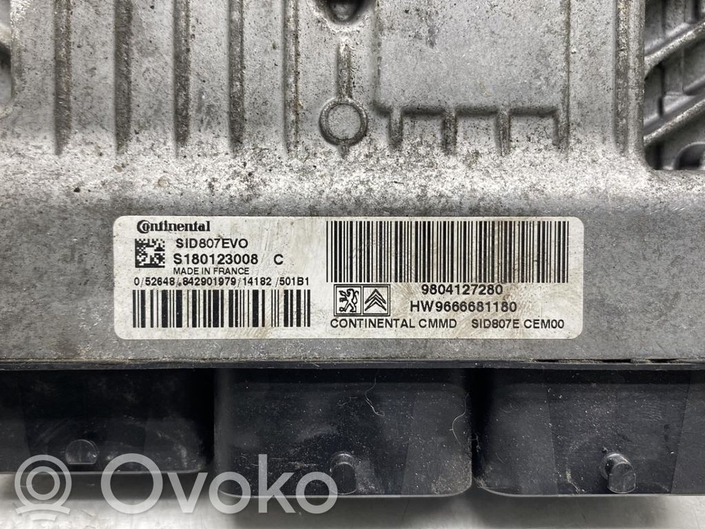 Peugeot 308 Juego de cerradura y set ECU del motor 