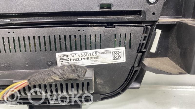 Opel Astra J Climate control unit 