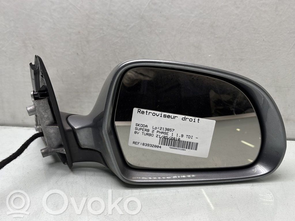 Skoda Superb B6 (3T) Specchietto retrovisore manuale