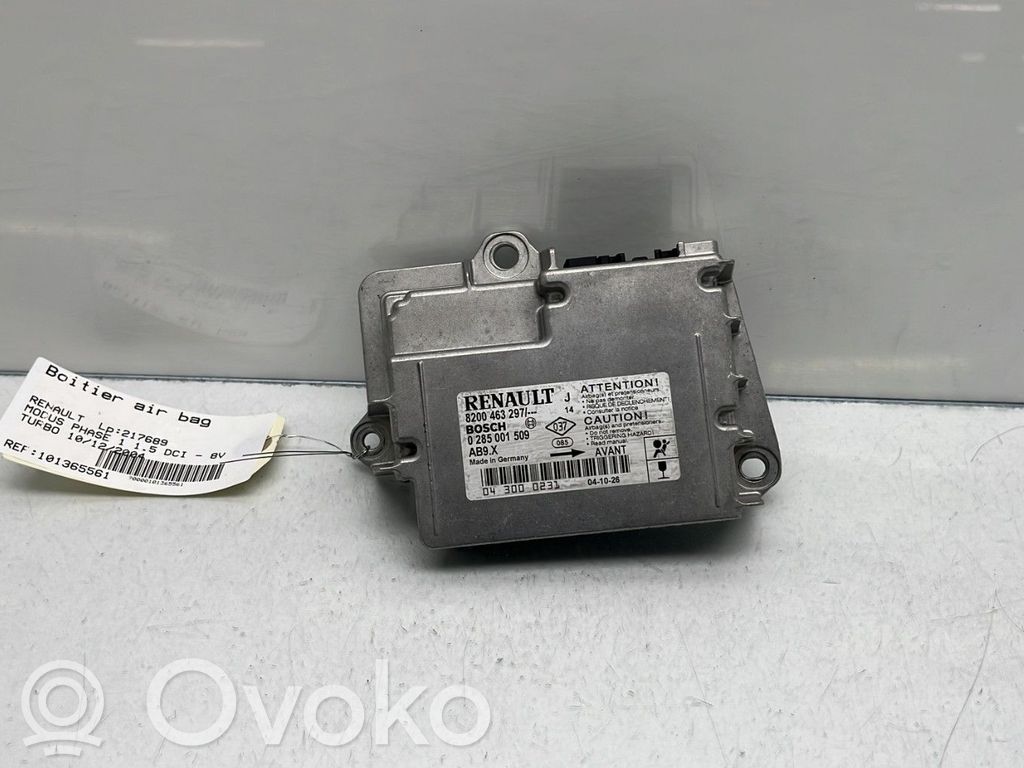 Renault Modus Airbag control unit/module 