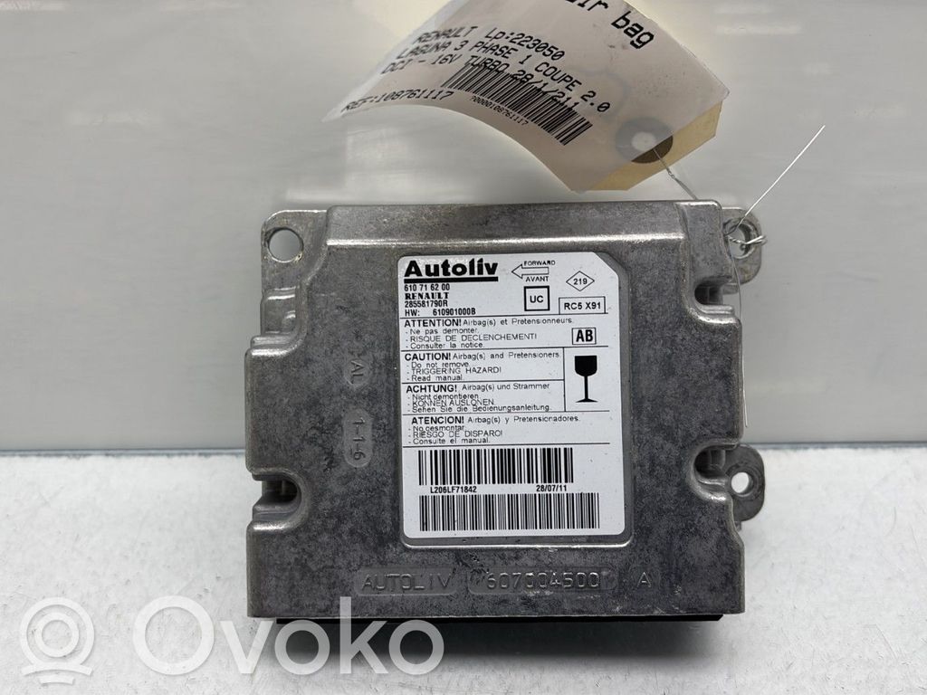 Renault Laguna III Airbag control unit/module 