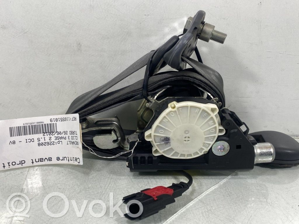 Renault Clio III Hebilla del cinturón delantero 