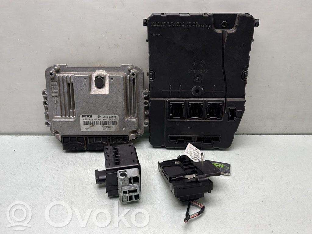 Renault Scenic II -  Grand scenic II Komputer / Sterownik ECU i komplet kluczy 