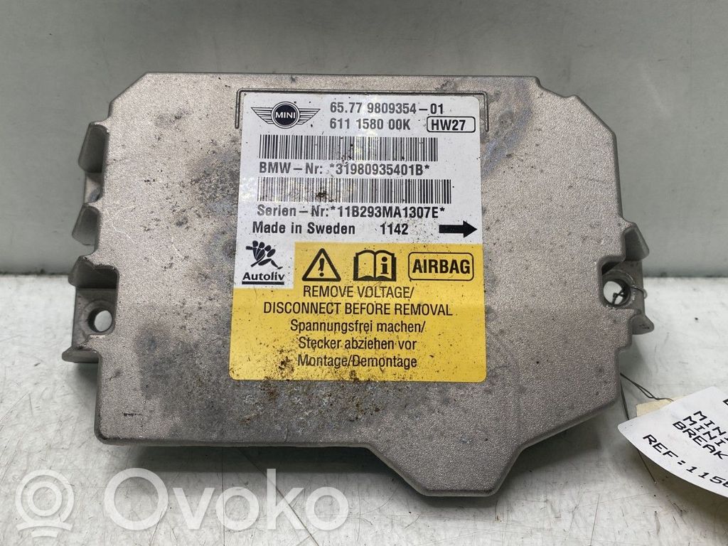 Mini One - Cooper Clubman R55 Airbag control unit/module 