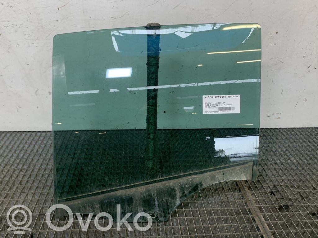 Renault Clio III Vetro del finestrino della portiera posteriore