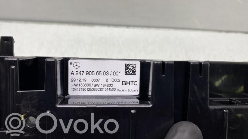 Mercedes-Benz CLA C118 X118 Climate control unit 