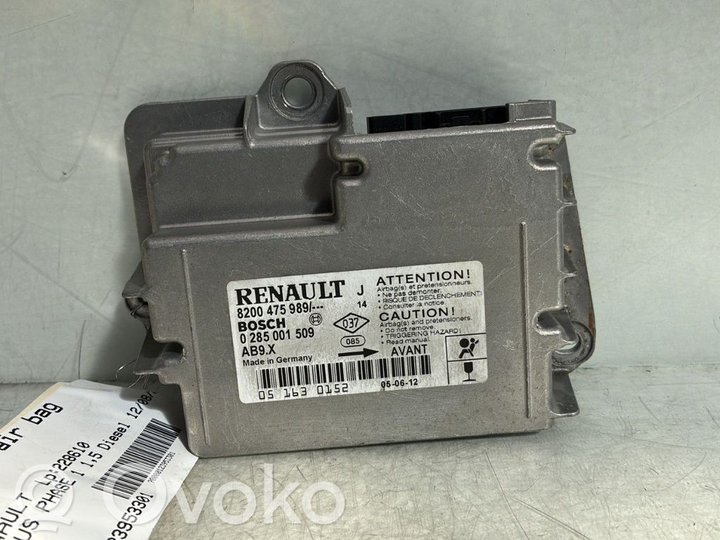 Renault Modus Airbag control unit/module 