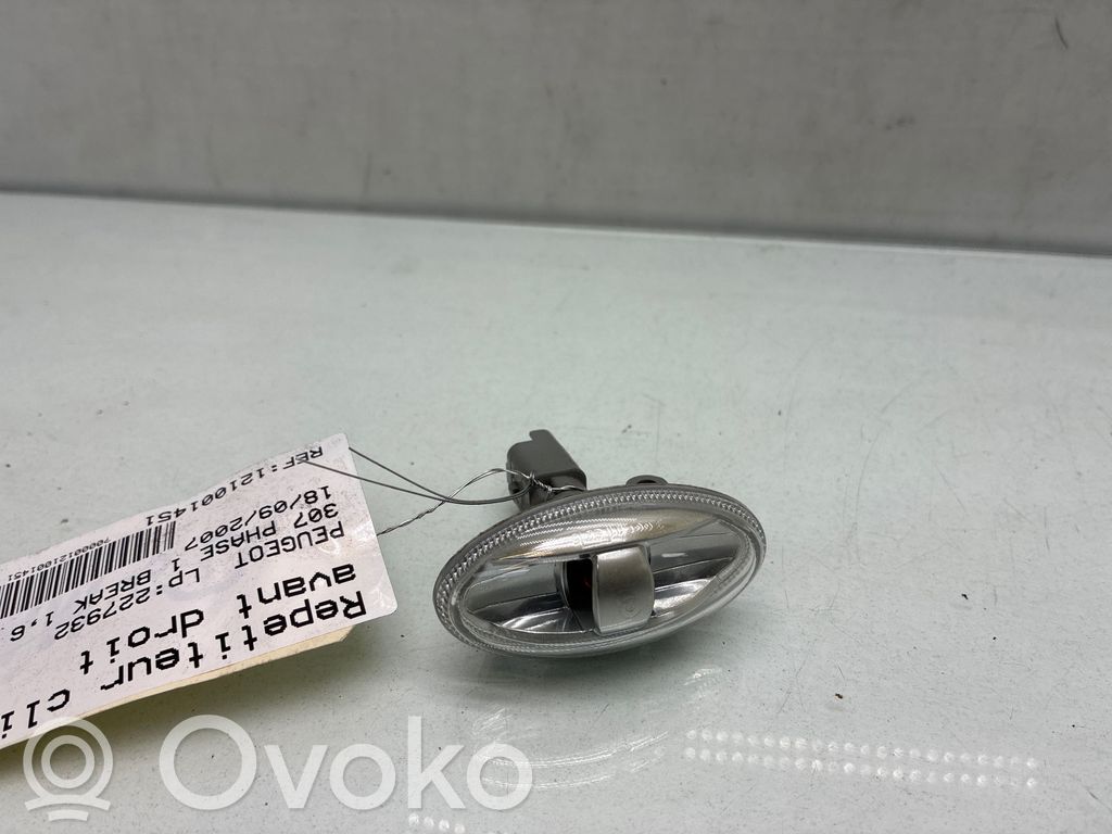 Peugeot 307 Indicatore di direzione anteriore