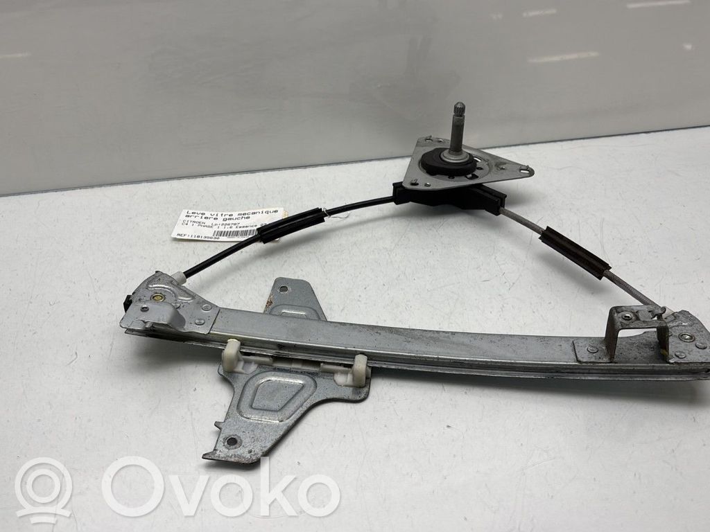 Citroen C4 I Regulador manual de la ventanilla trasera 