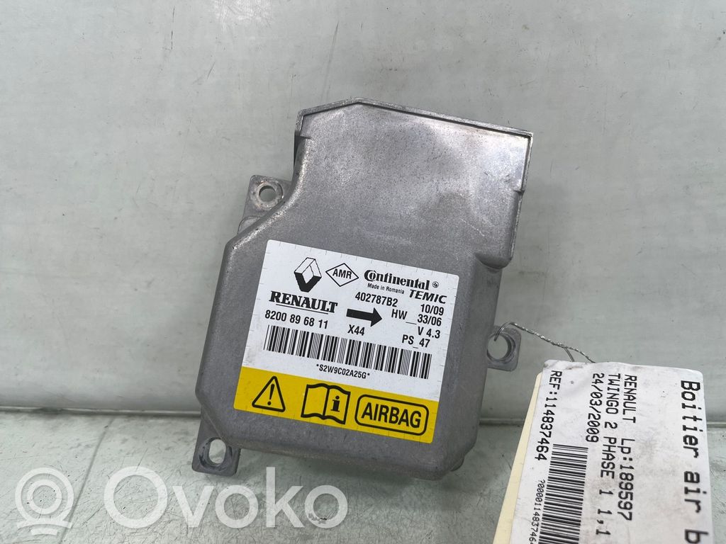 Renault Twingo II Airbag control unit/module 