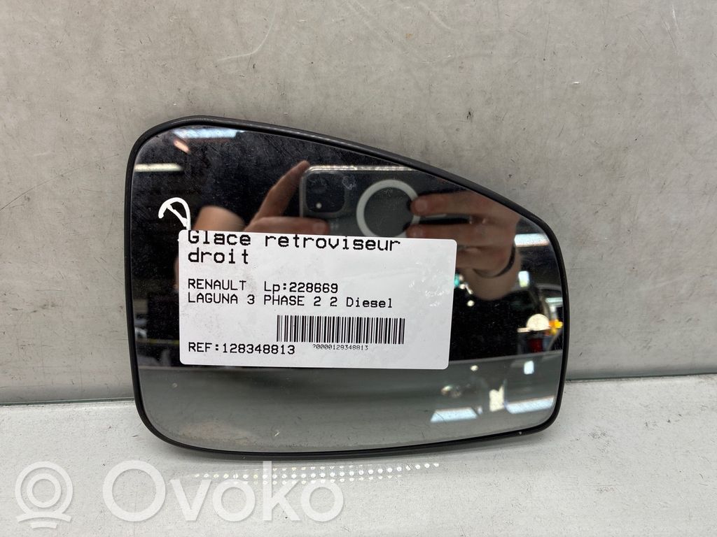 Renault Laguna III Sticlă oglindă laterală 