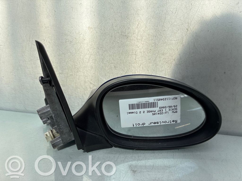 BMW 1 E81 E87 Specchietto retrovisore manuale 