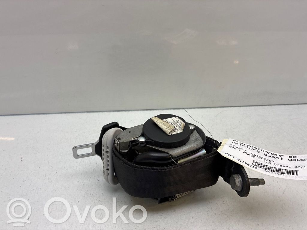 Peugeot 208 I Hebilla del cinturón delantero 