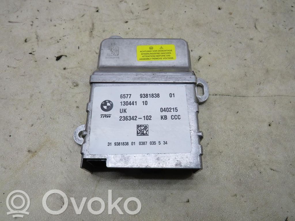 BMW i3 Airbag control unit/module 