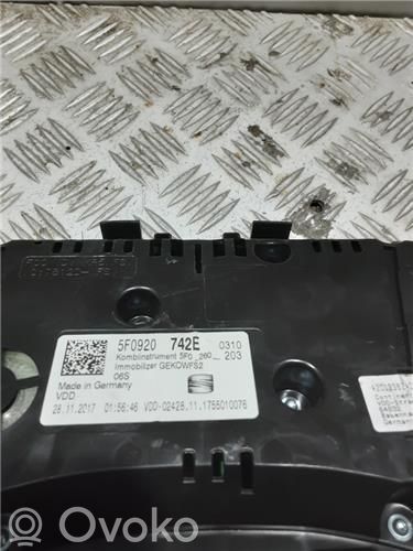 Seat Leon (5F) Vitezometru (grup de instrumente) 