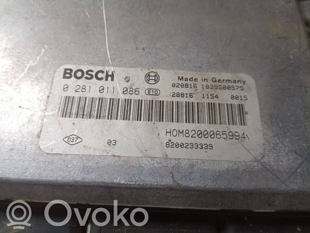 Engine control unit/module   0281011086,8200233339,8200065994