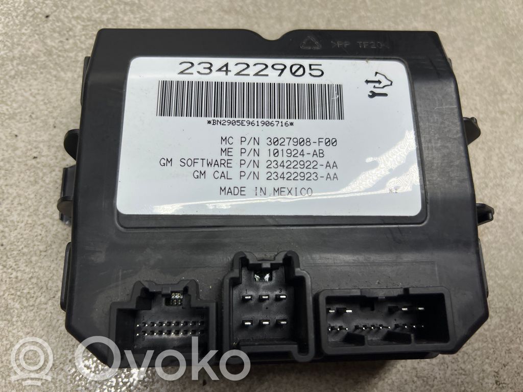 Opel Insignia A Tailgate/trunk control unit/module 