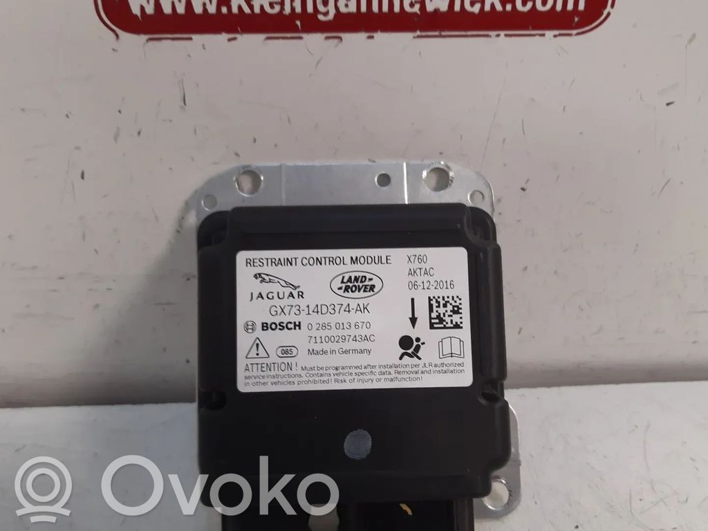 Jaguar XE Airbag control unit/module 