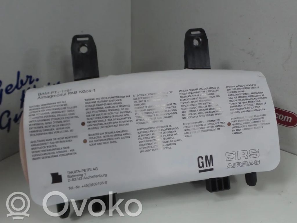 Opel Meriva B Poduszka powietrzna Airbag pasażera 