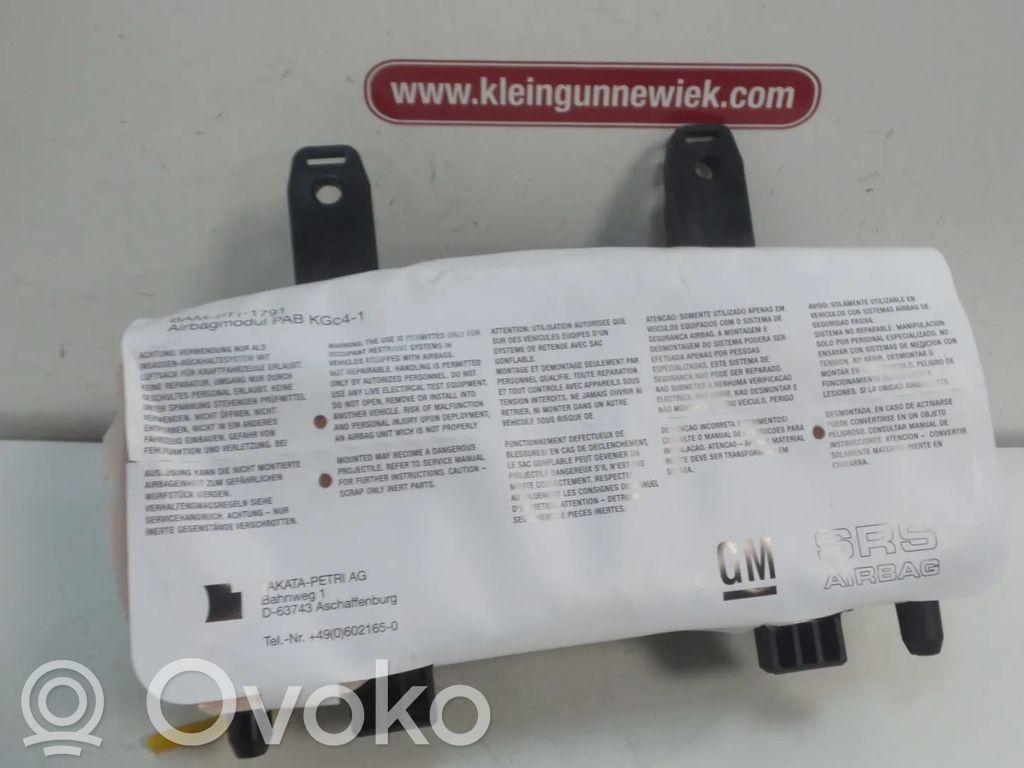 Opel Meriva B Poduszka powietrzna Airbag pasażera 
