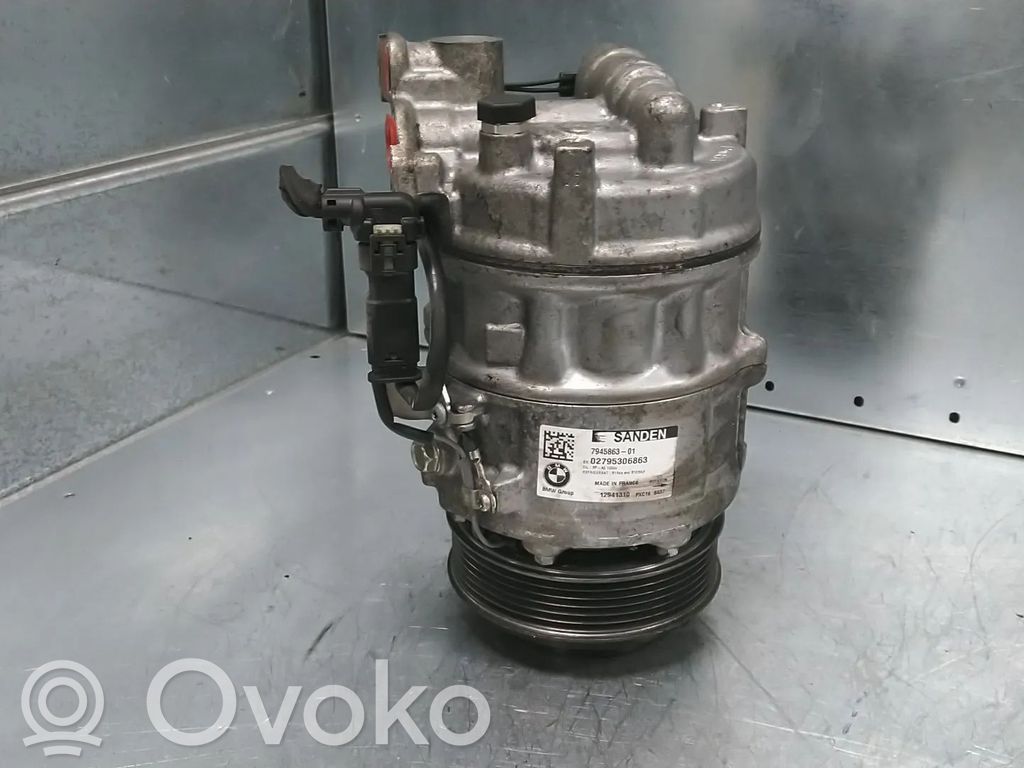 BMW 5 G30 G31 G38 Kompresor / Sprężarka klimatyzacji A/C 