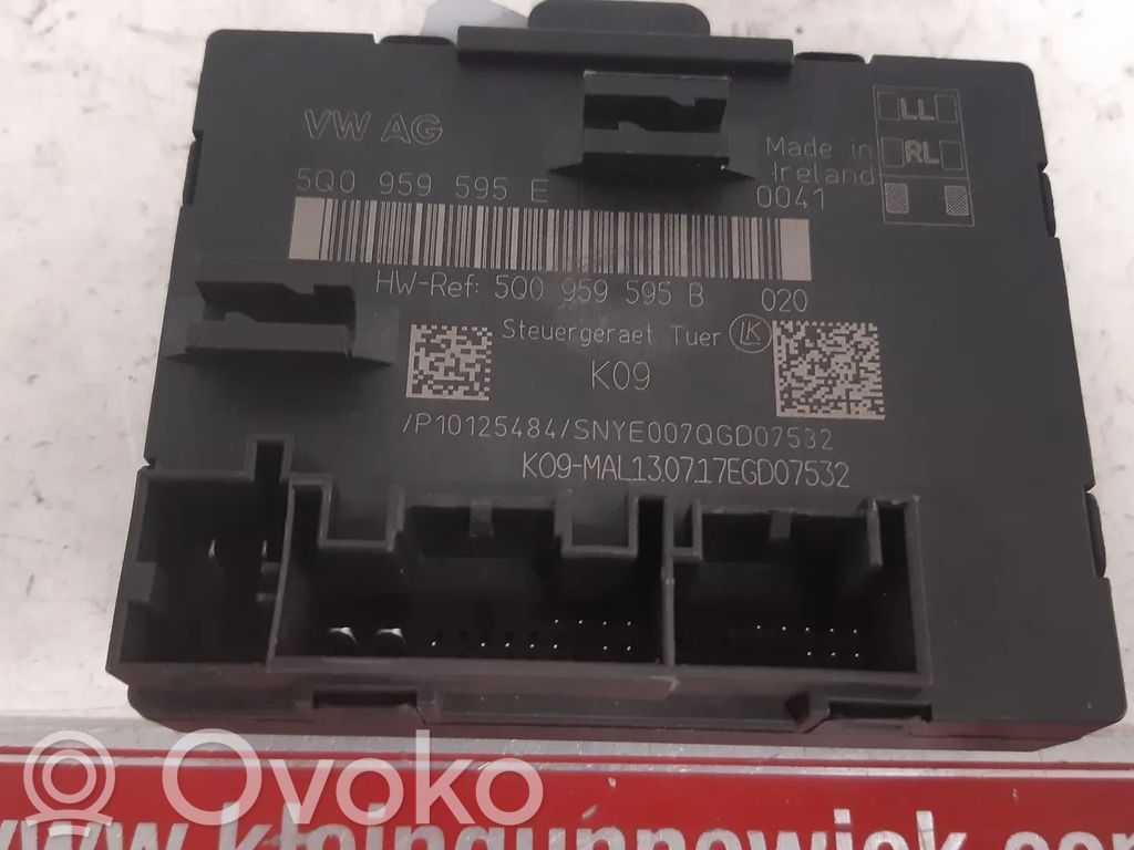 Unité de commande module de porte   5Q0959595E,5Q0959595B