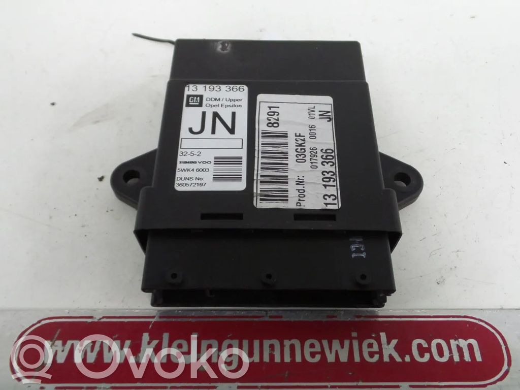 Unité de commande module de porte   13193366