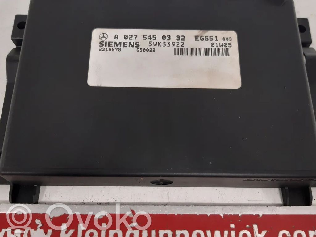 Mercedes-Benz CLK A208 C208 Sterownik / Moduł skrzyni biegów 