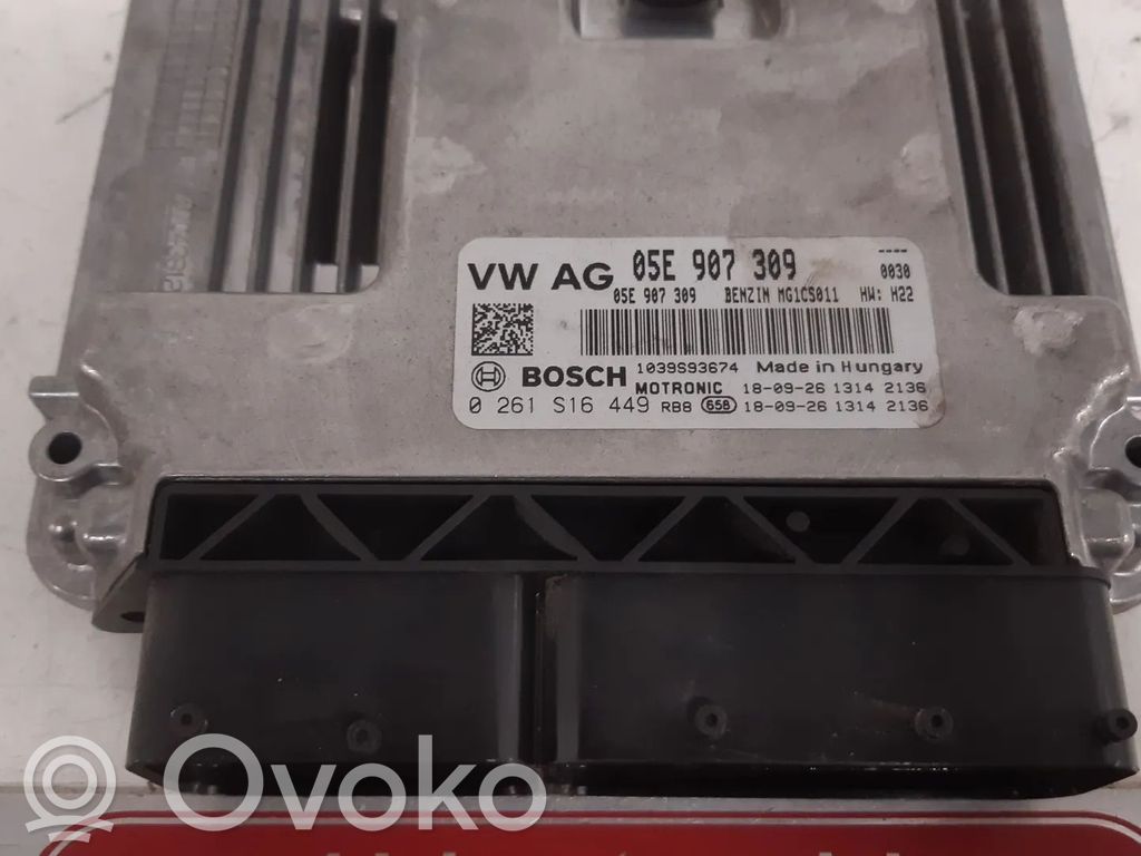 Engine control unit/module   05E907309,0261S16449,05E906018A,DAD,DADA,DADADAD