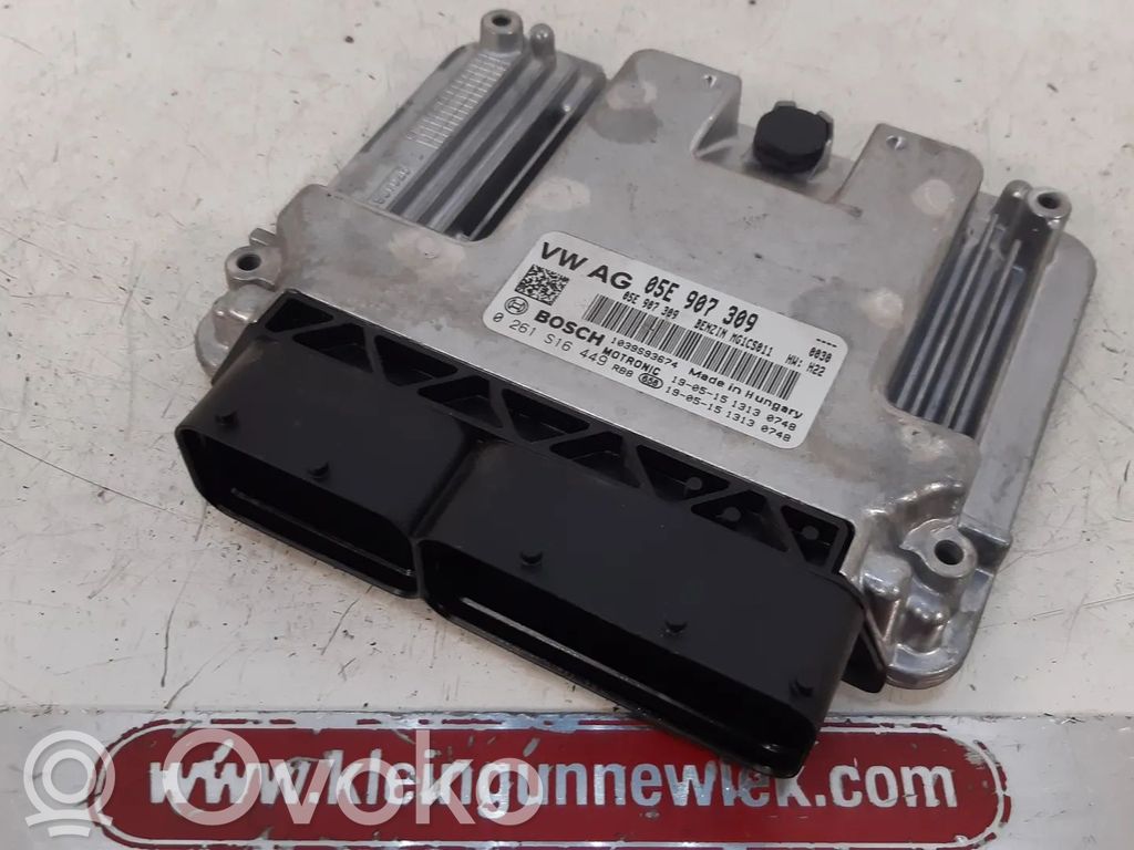 Engine control unit/module   05E907309,0261S16449,05E906018A,DAD,DADA,DADADAD