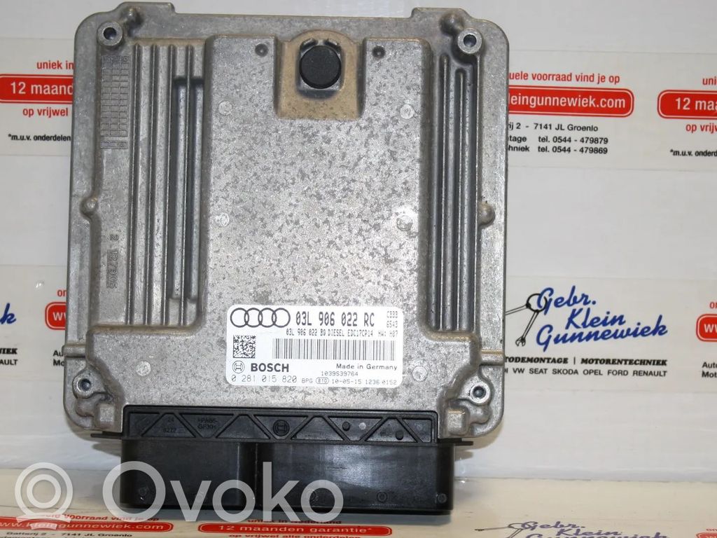 Engine control unit/module   0281015820,03L906022RC,CBB