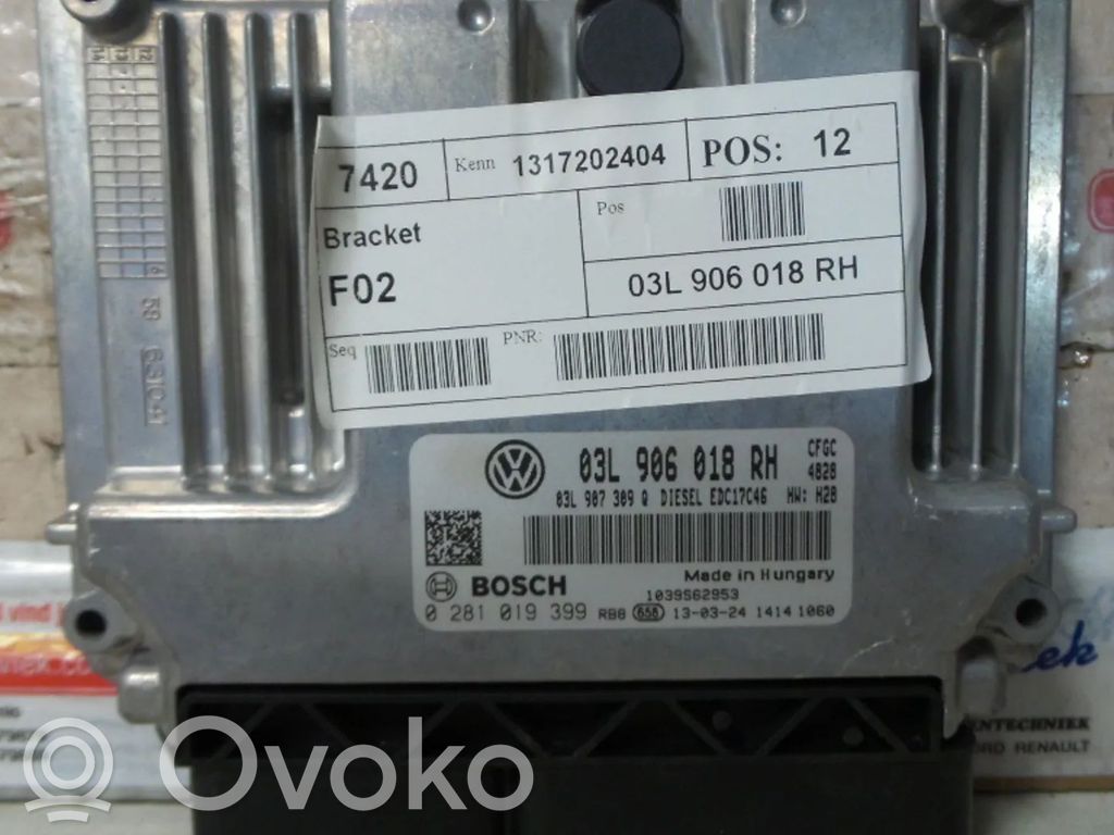 Volkswagen Sharan Moottorin ohjainlaite/moduuli 
