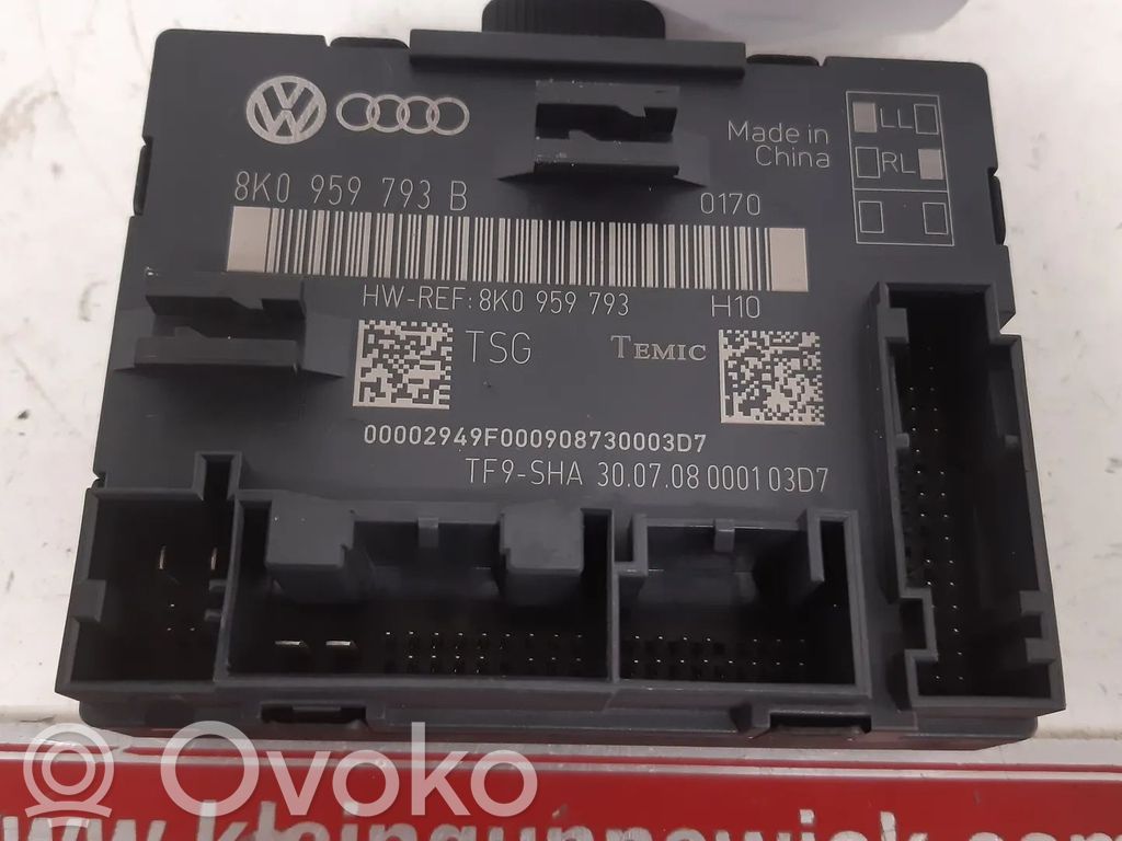 Audi A4 S4 B8 8K Other control units/modules 
