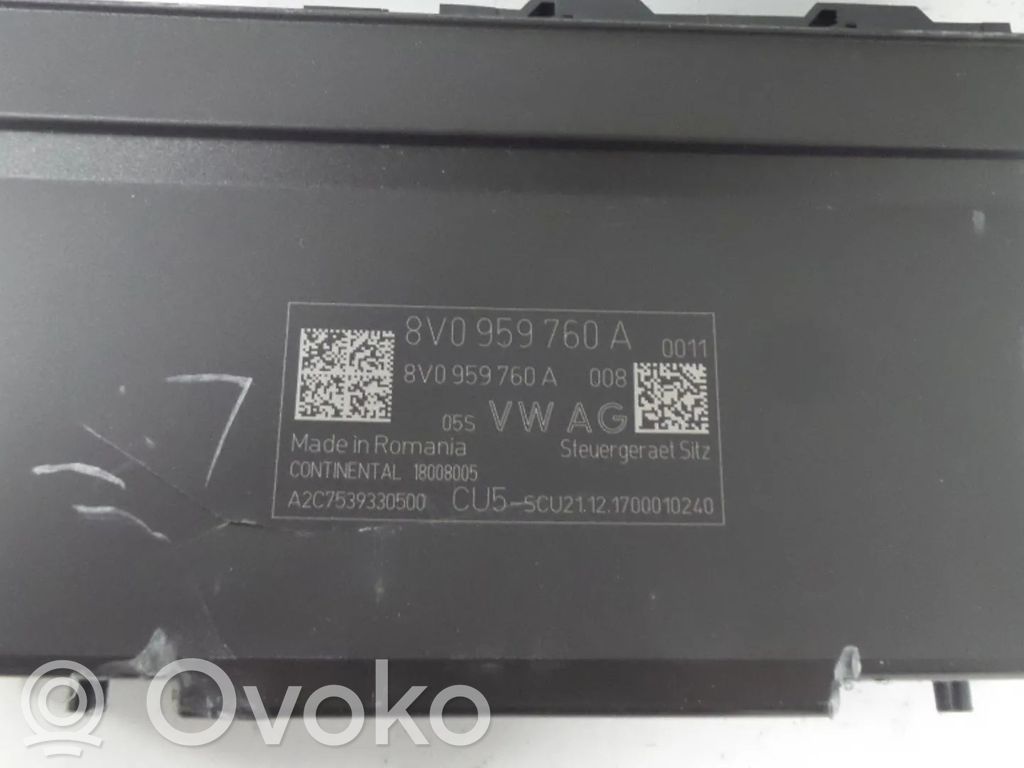 Audi A3 S3 8V Other control units/modules 