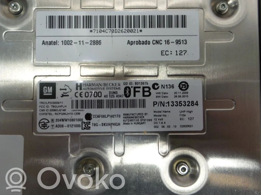 Opel Zafira C Alte unități/module de control 