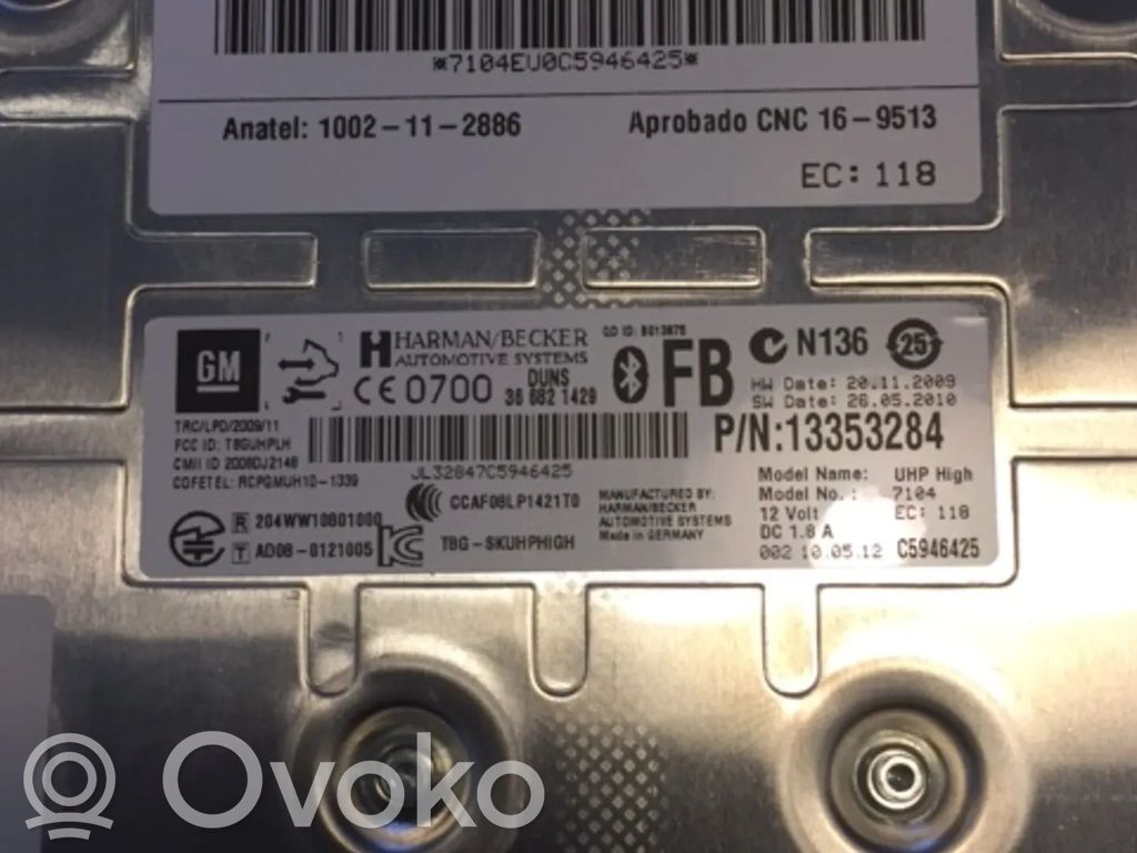Opel Astra J Alte unități/module de control 