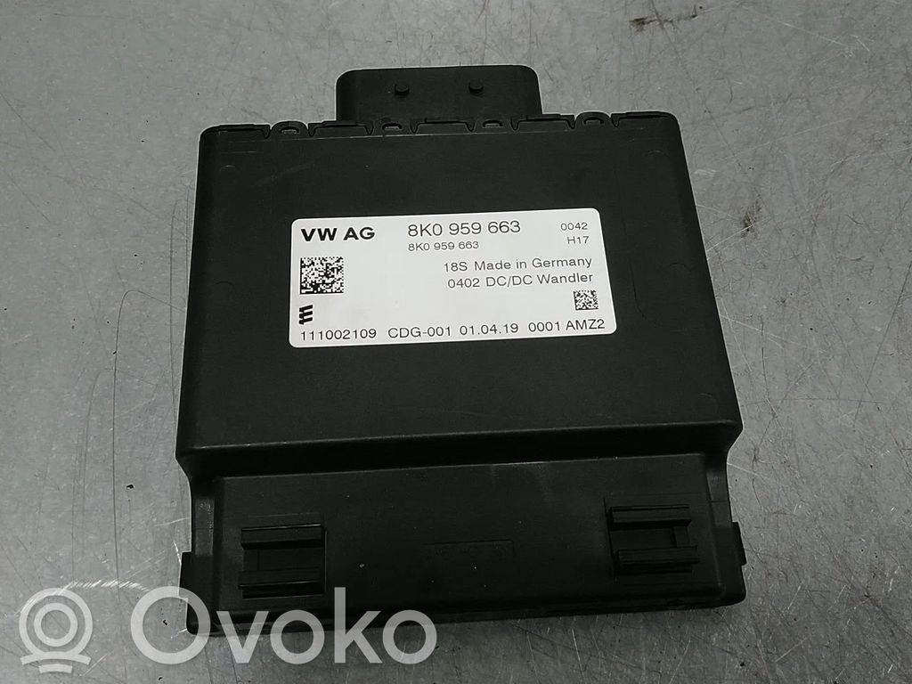 Autres unités de commande / modules   8K0959663,8K0959663D,DLZB,PAB959663