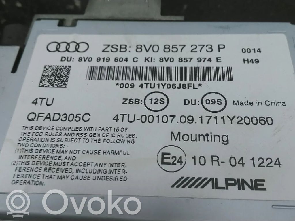 Audi A3 S3 8V Monitor / wyświetlacz / ekran 
