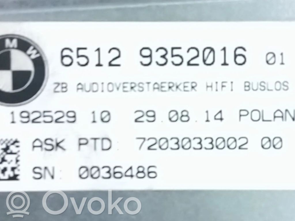 BMW 2 F22 F23 Wzmacniacz audio 