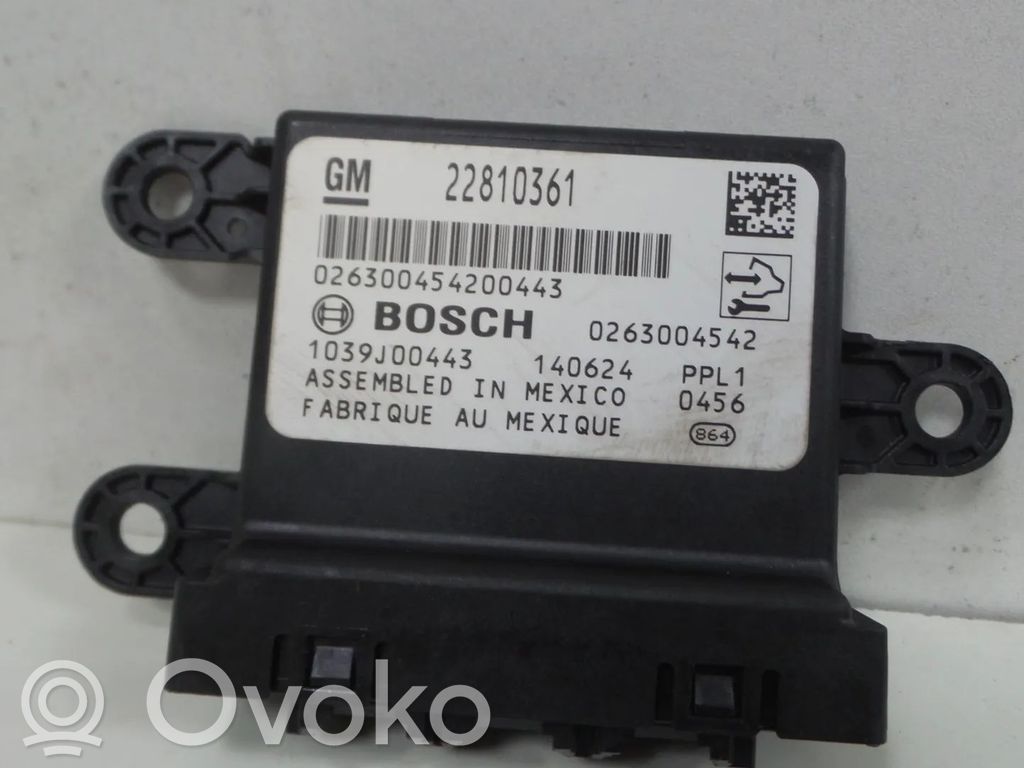 Opel Astra J Centralina/modulo sensori di parcheggio PDC 