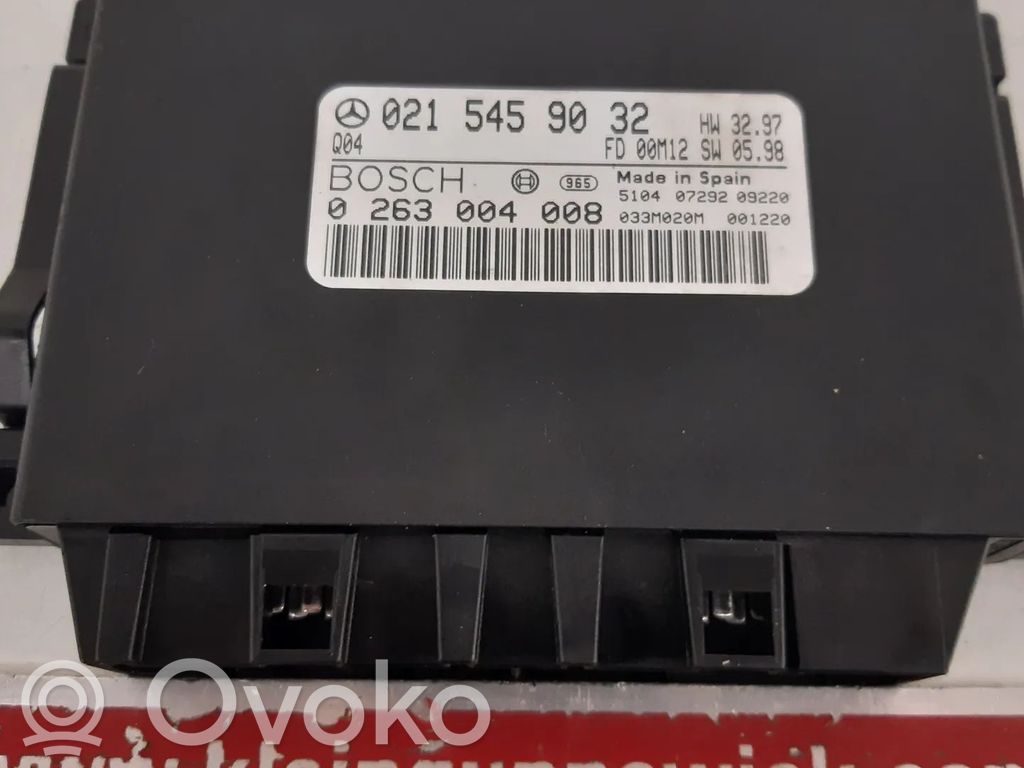 Mercedes-Benz CLK A208 C208 Unidad de control/módulo PDC de aparcamiento 